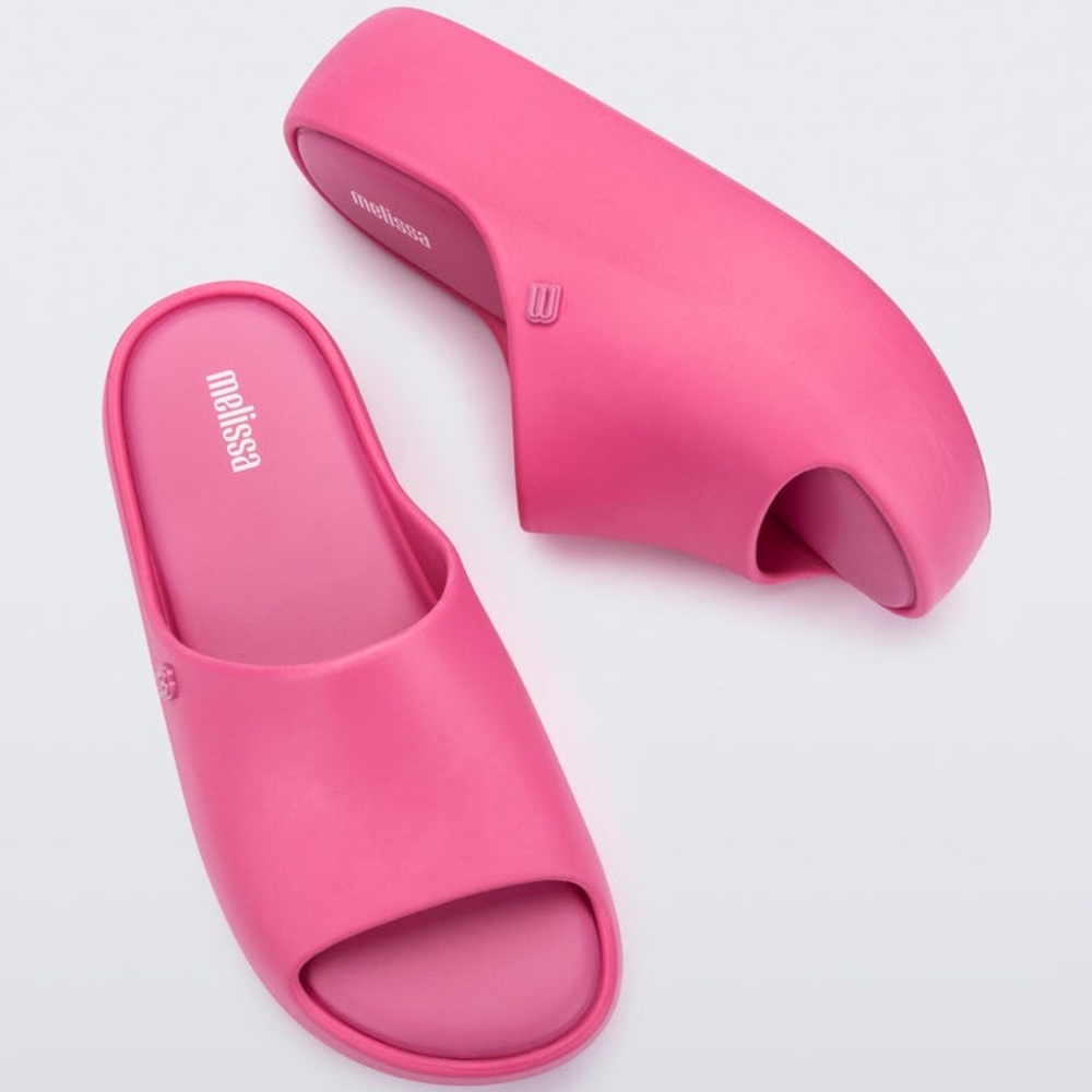 Melissa Vibrant Pink Platform Mules